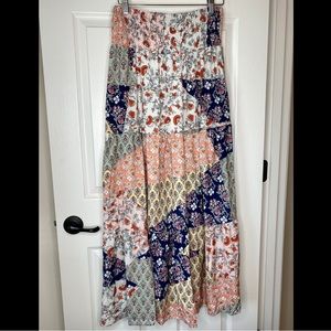 Boho Floral Maxi Skirt